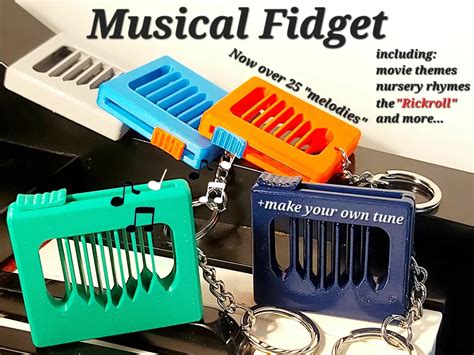 Musical fidget 3d print.  Discover the 3D printed musical fidget STL model on...