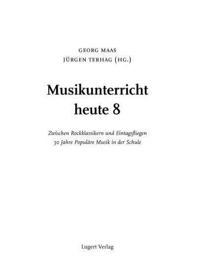 Musikunterricht Heute 6 By Jürgen Terhag Wolfgang Pfeiffer