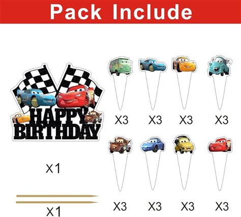 Musings Of An Average Mom Cars 3 Cupcake Toppers