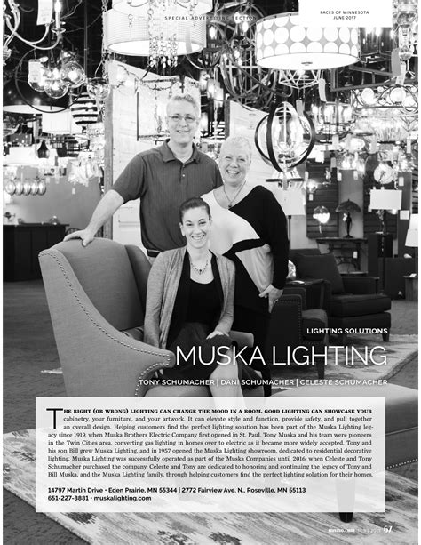 Muska lighting. About the Business. 1919 was the year that the Muska Lighting tradition began. Now almost 100 years later, Muska has never looked better. We currently have two showrooms in … 