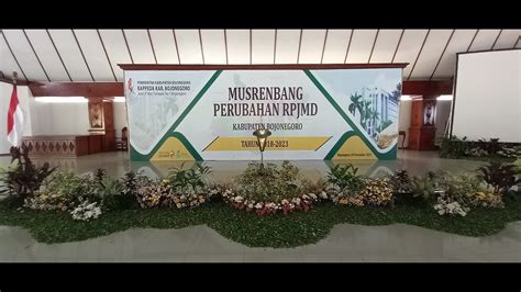 Musrenbang Perubahan RPJMD Kabupaten Bojonegoro