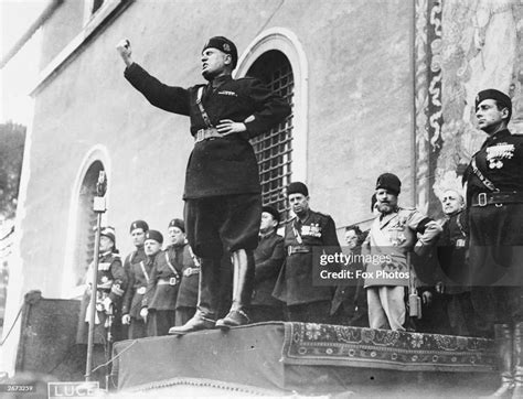 Mussolini speech transcript in italian