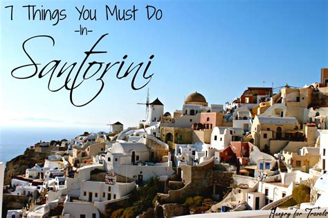 Must see things in santorini
