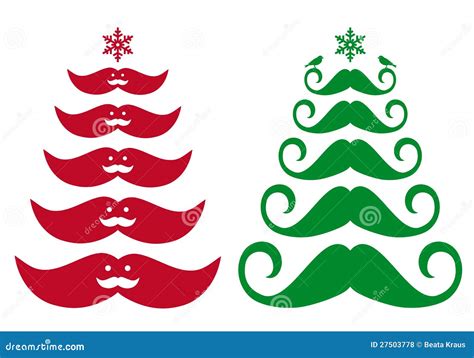 Mustache Christmas Tree