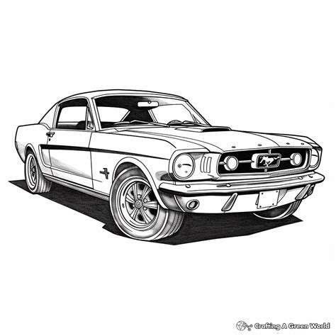 Mustang Car Coloring Pages