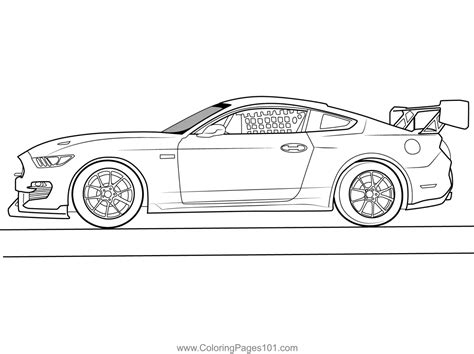 Mustang Coloring Shee