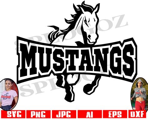 Mustang Mascot Svg. Mustang Sublimation Design. Unbearable awareness is