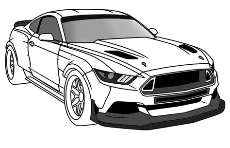 Mustang To Draw