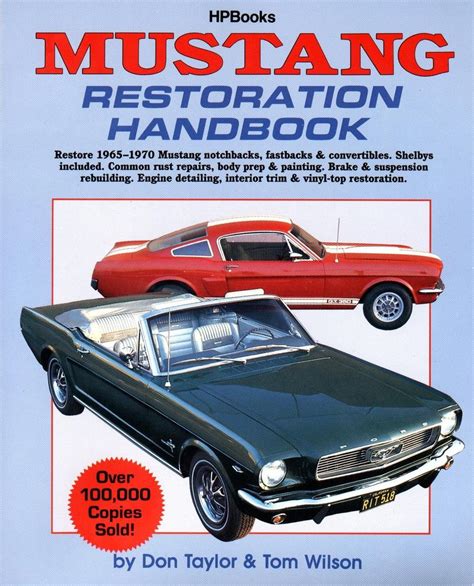 Read Online Mustang Restoration Handbook Hp029 By Don Taylor