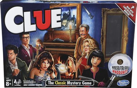 The classic detective game! In Clue, players move from room to room in a mansion to solve the mystery of: who done it, with what, and where? Players are dealt character, weapon, and location cards after the top card from each card type is secretly placed in the confidential file in the middle of the board. Players must move to a room and then ... 