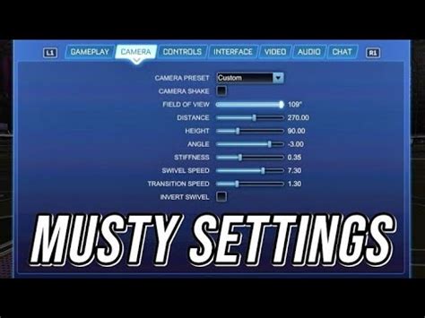 I used MUSTY Rocket League settings...Musty 