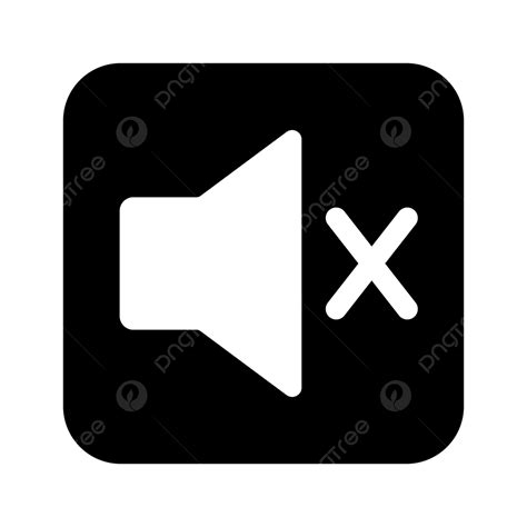 Mute Button Rectangle Icon Transparent Png Svg Vector File