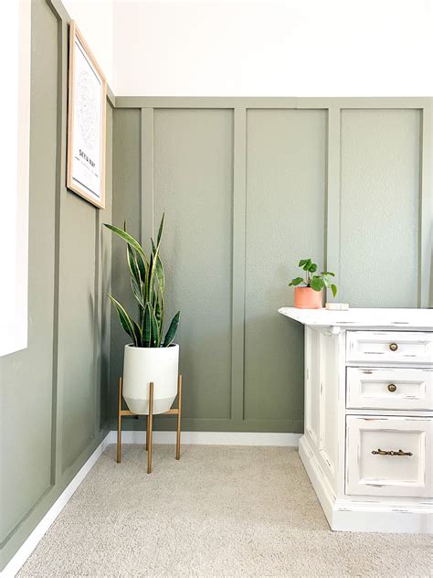 Muted sage behr. Sherwood Green by Benjamin Moore. In this small kitchen, sage green walls add warmth to the industrial furnishings. Together with the butcher block countertops, they soften the stainless steel and ... 