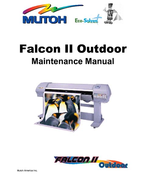 Mutoh falcon ii outdoor series printers service repair manual. - West bend breadmaker parts model 41185z instruction manual recipes.