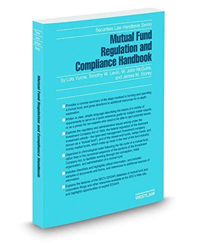 Mutual fund regulation and compliance handbook 2012 ed securities law. - Manuale dremel multipro a velocità variabile modello 395 manuale.