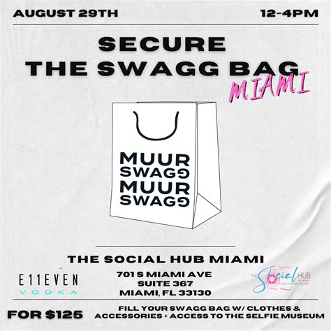 MuurSwagg to host Summertime Fine Swagg Bag Shopping Experience at Miami studio