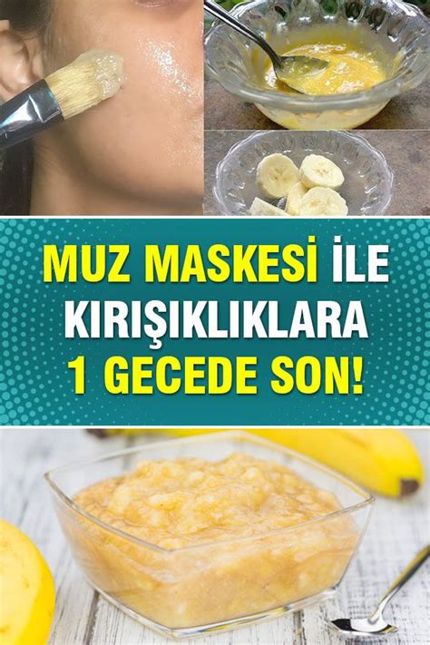 Muz Maskesi Pinterest.