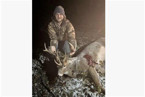 Muzzleloader hunter made second shot count to drop three-antlered trophy buck