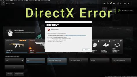 Mw3 directx error. Things To Know About Mw3 directx error. 