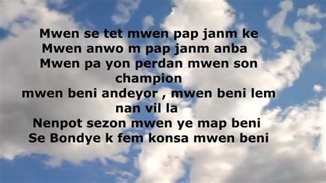 Mwen se yon champion lyrics. Things To Know About Mwen se yon champion lyrics. 