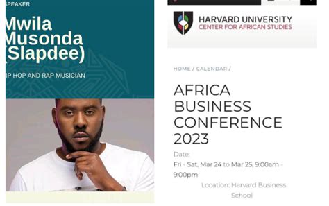 Mwila Musonda (Slapdee) Speaker Harvard