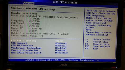 My BIOS Settings for Core 2 Quad Q9650 3.97ghz …