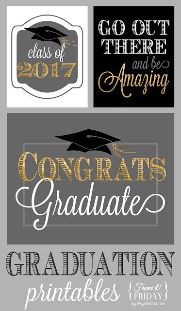 My Busy Beehives... Graduation Printables... {Frame it! Friday}