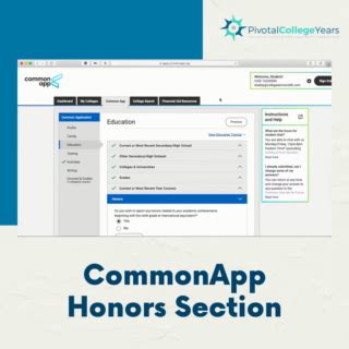 My Common App Honors Reporting Honors and Awards in the Common App