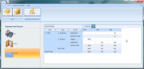 My Expenses And Income for Windows