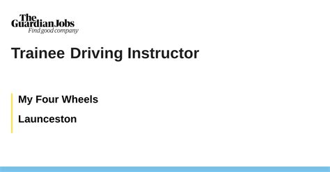 My Four Wheels hiring Driving Instructor Trainee in Maybole, …