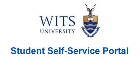 My Homepage - Student Self-Service - Wits University