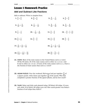 My Homework Lesson 3 Simplest Form Answer Key manonmdesigns