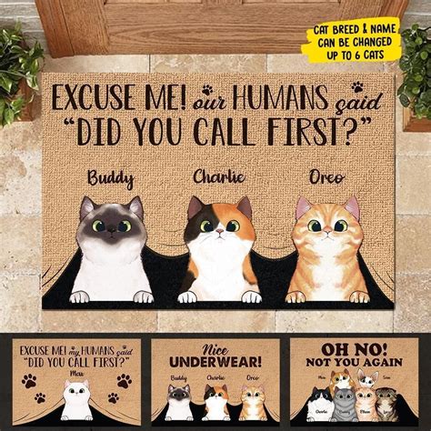 My Humans Said Did You Call First - Funny Personalized Cat …