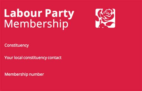 My Membership of the Labour Party