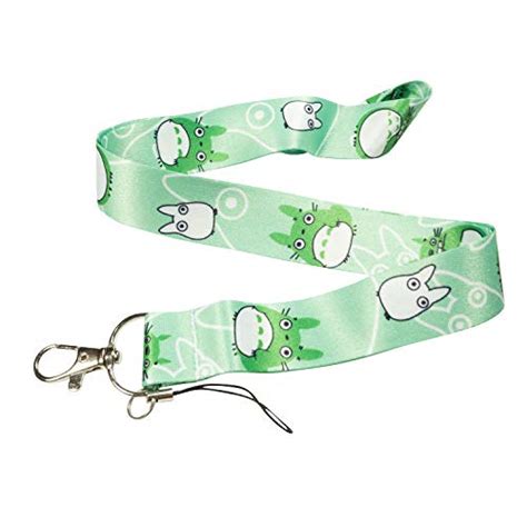 My Neighbor Totoro Teal Green Keychain Holder Lanyard