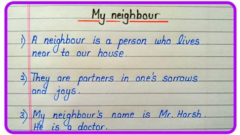 My Neighbour Essay Examples - Free Essay Samples …