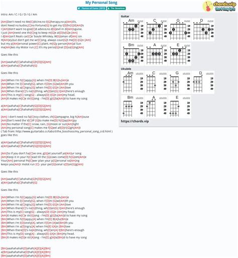 My Personal Song The BossHoss Chords and Lyrics for Guitar