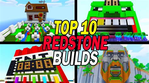 My Top 5 Tutorial/Redstone Builders In Minecraft YouTube