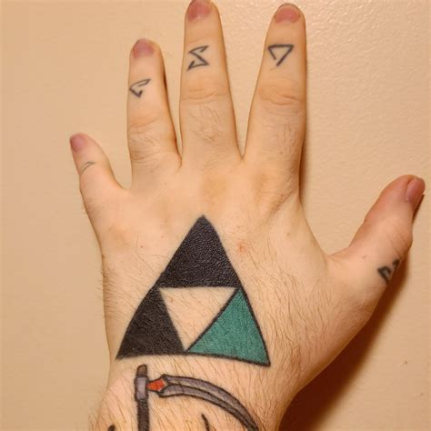 My Triforce of Courage. r/Zeldatattoos