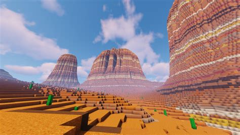 My attempt at making a mesa biome : r/Minecraft