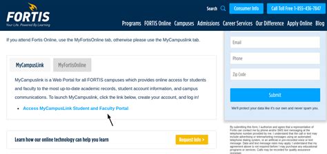 Campus Portal Activating your Student Portal account: https://www.mycampuslink.com f you need additional information please contact your campus portal administrator, Lynn Ford. Canvas Fortis.Instructure.com Use this link. Going directly to Canvas does not work. Fortis E-Mail Click here to connect to Fortis E-Mail. 