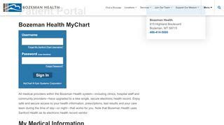 MyChart B2 VirtualCare Grateful Patient Portal Pediatric Therapy. Our team of expert therapists focuses on evidence-based care for children and has extensive training in unique areas to better serve young people. ... Bozeman Health Pediatric Therapy 1600 Ellis St. Unit 1A Bozeman, MT 406-414-4675; In this section. Rehabilitation. Occupational .... 