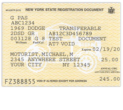 Overview Vehicles driven in New York must have a valid, unexpired registration. Your 'registration' is the sticker placed on your windshield and the paper registration certificate that you must keep in your vehicle. Renewing online is fast and easy. Eligibility Can I renew online?. 