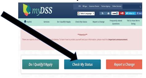 My dss check my status. The site is secure. The https:// ensures that you are connecting to the official website and that any information you provide is encrypted and transmitted securely. 
