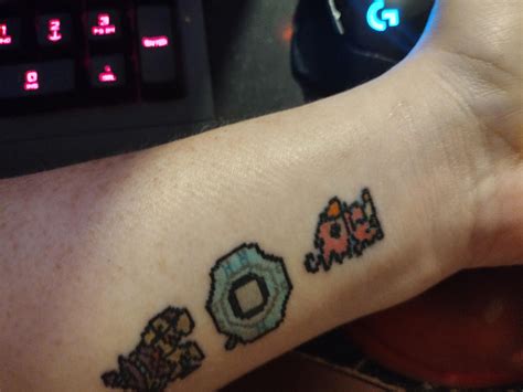 My first Digimon tattoo, can’t wait for it to heal r/digimon