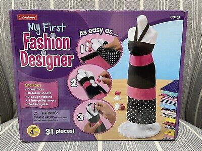 Unleash your inner fashion designer! Our kit lets you create outfits without sewing or cutting—so you can mix and match fabrics, ribbons and buttons again and again…creating tons of runway-ready styles. Just choose your fabrics…wrap the dress form…then use the super-safe buttons to hold each outfit in place. Kit comes with 30 pieces, a handy plastic dress form and a design booklet ....