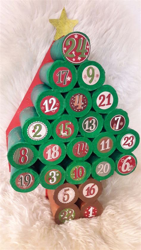 My first toilet paper roll advent calender!!! Christmas crafts for