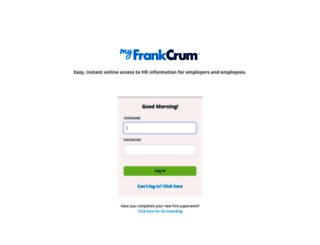 Step 2. MyFrankCrum. In another tab of your 
