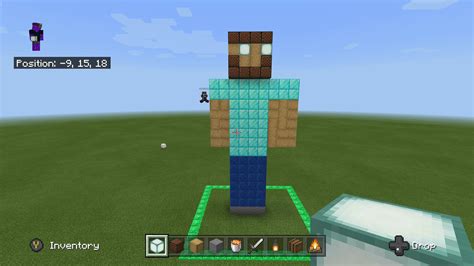 My friend and I had a contest to build Steve from memory in five