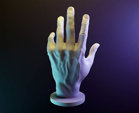 My hand 3D model 3D printable CGTrader